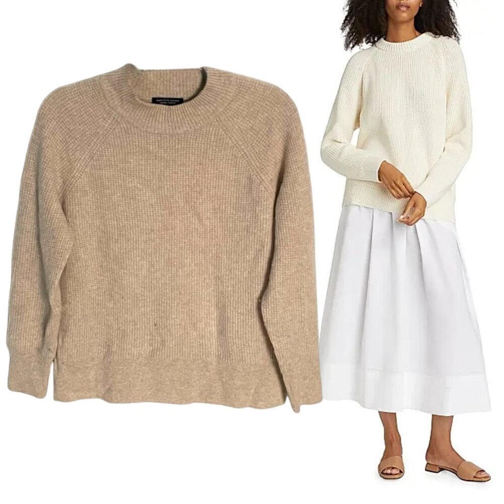 Saks Fifth Avenue Crew Neck Cashmere Sweater Size Small 47902